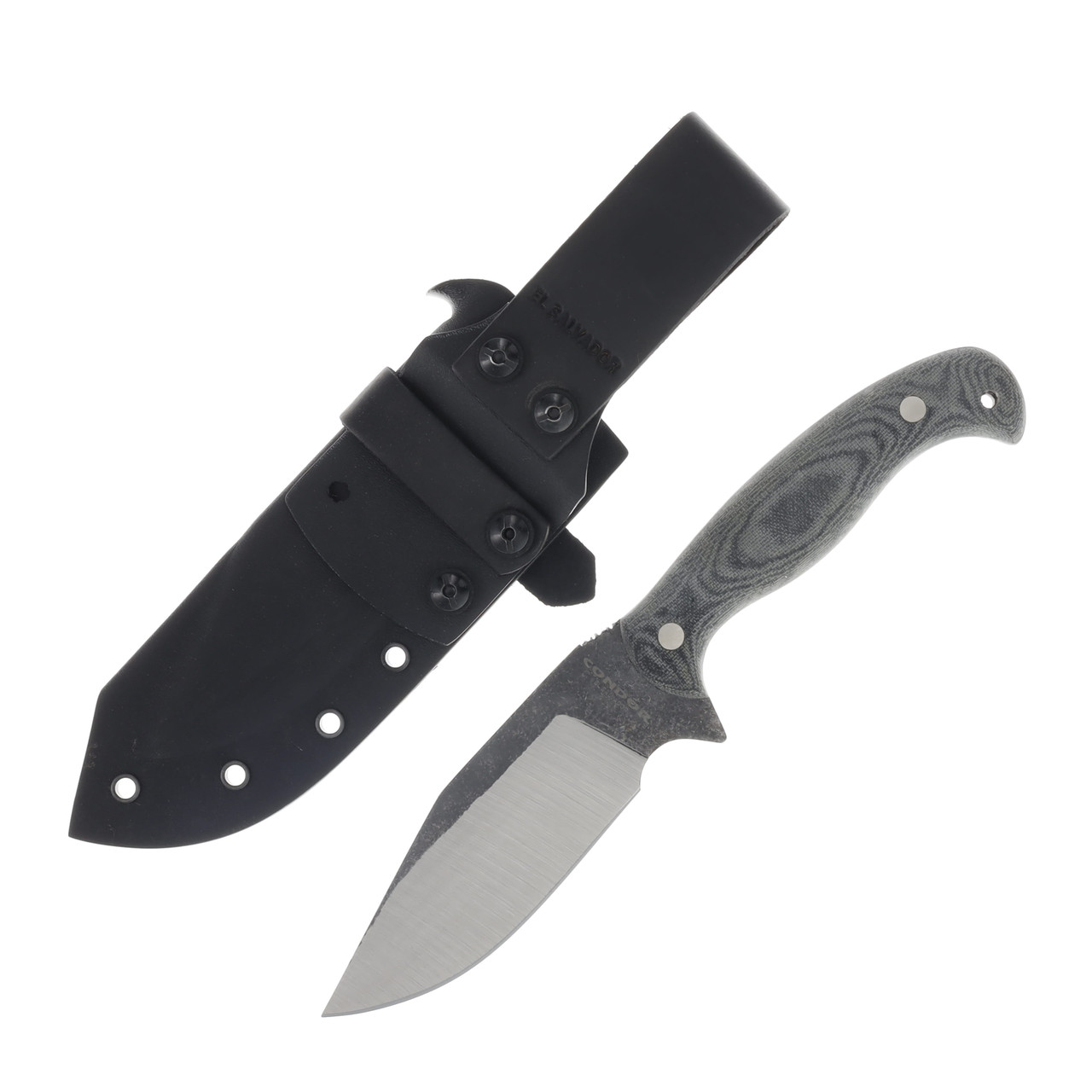 Condor Tool and Knife Black Leaf Knife Micarta Fixed 5.41in High