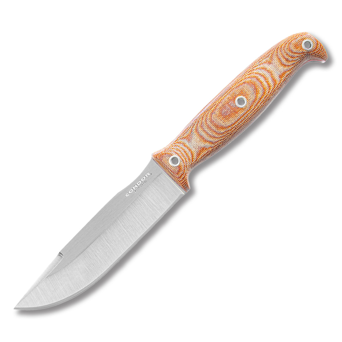 Condor Prius Fixed Blade Knife Natural Micarta 4.6in Polished Drop Point