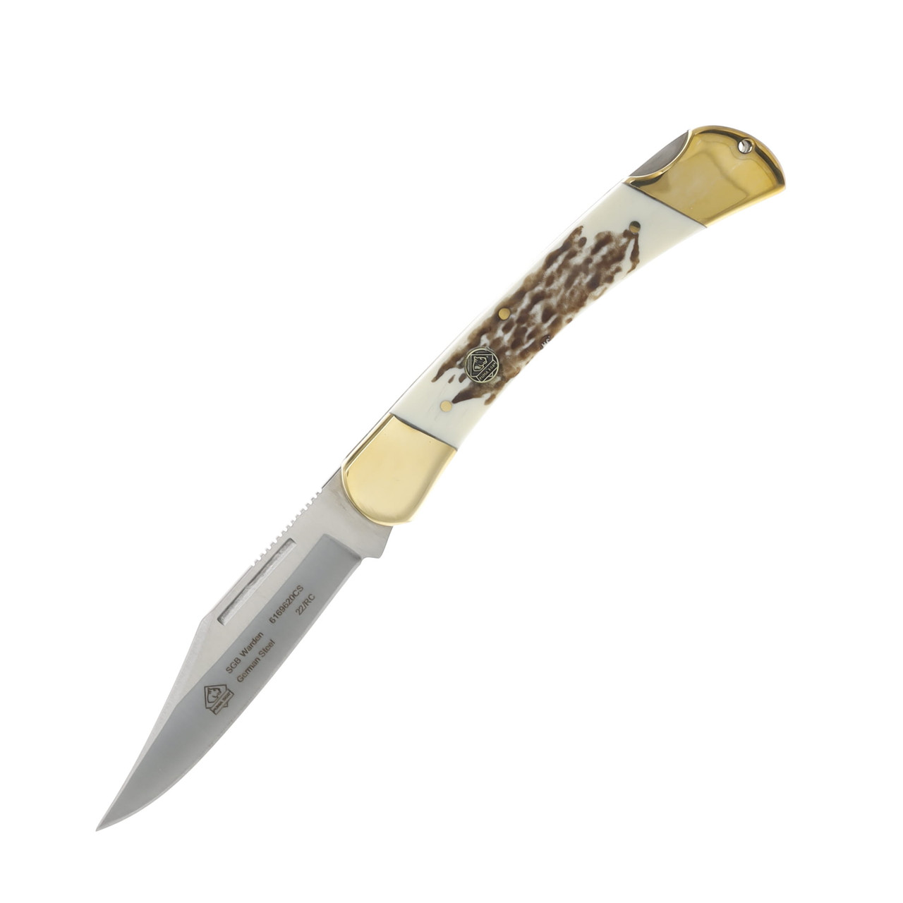 Puma SGB Warden POM Commando Folding Knife Stag