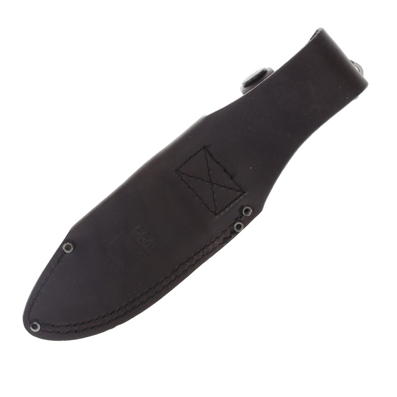 Buck 664 Fixed Blade Alpha Hunter Walnut with Brown Leather Sheath