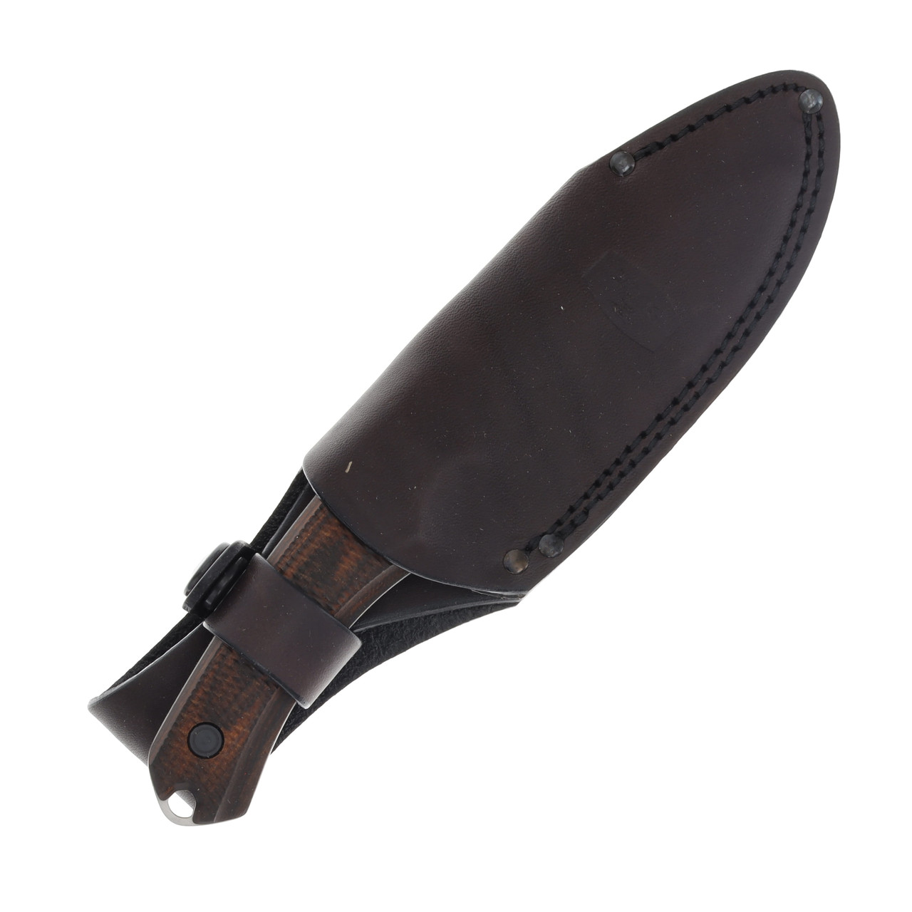 Buck 664 Fixed Blade Alpha Hunter Walnut with Brown Leather Sheath