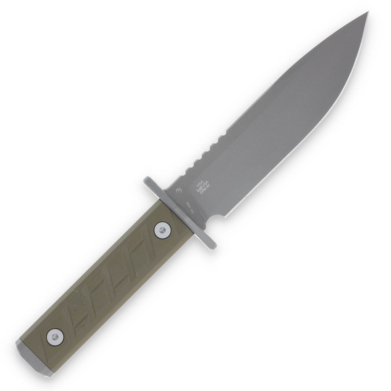 Zero Tolerance 06 OD Green G-10 Fixed Blade ZT0006 - Smoky