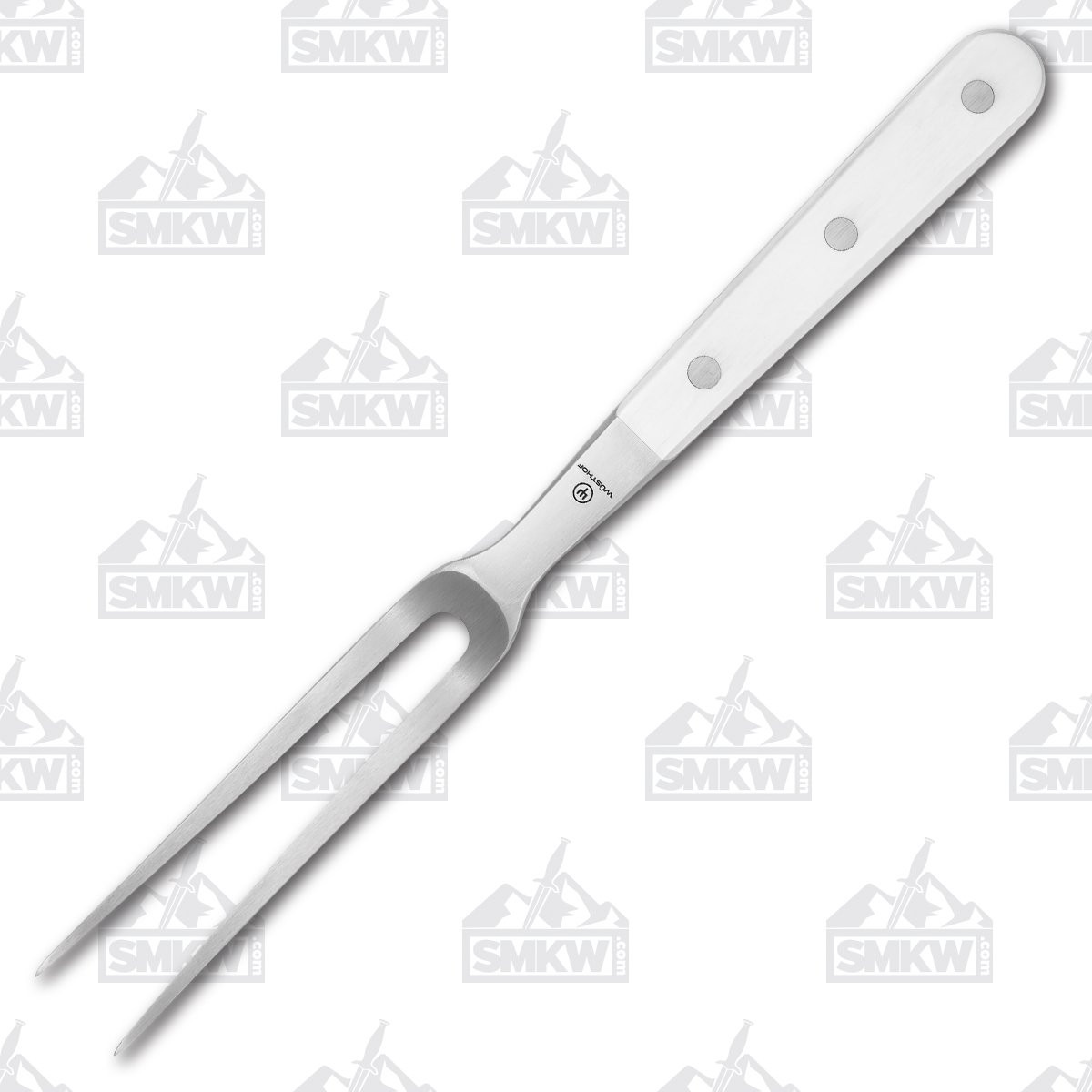 Wusthof Curved Meat Fork 6in Classic White