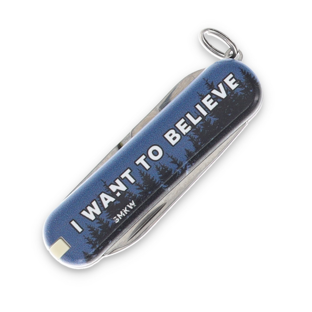 Victorinox Classic SD Swiss Army Knife I Want To Believe UFO SMKW