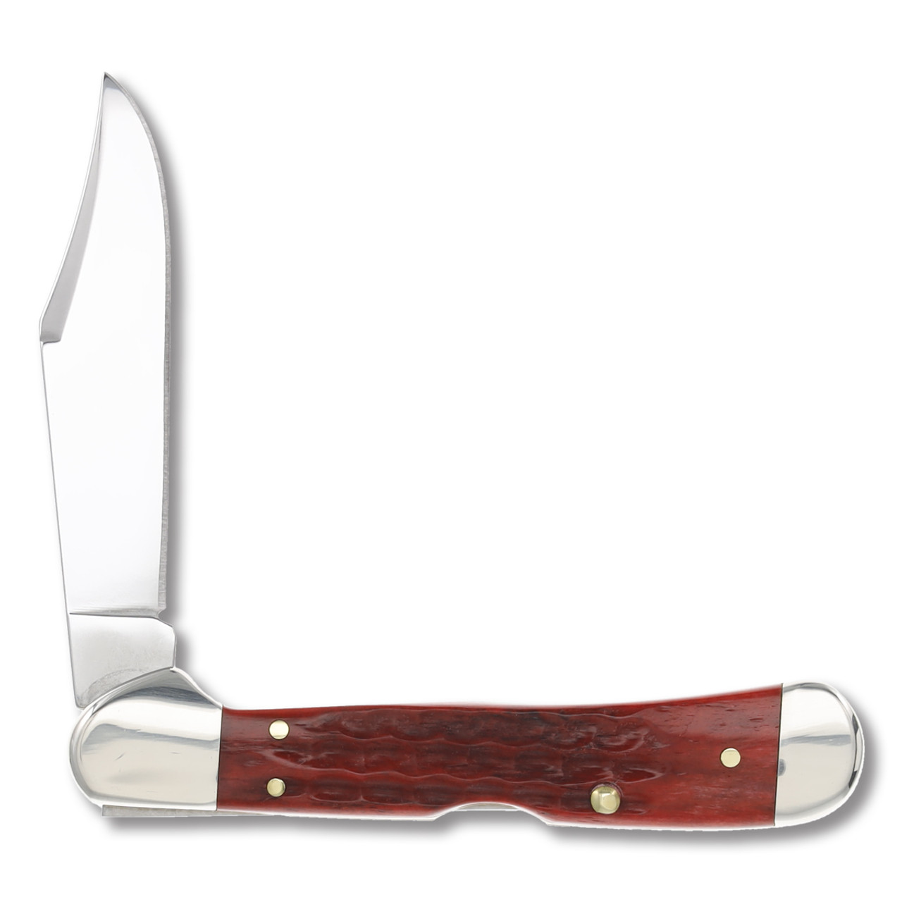 Case XX Pocket Worn Old Red Corn Cob Jigged Bone Mini
