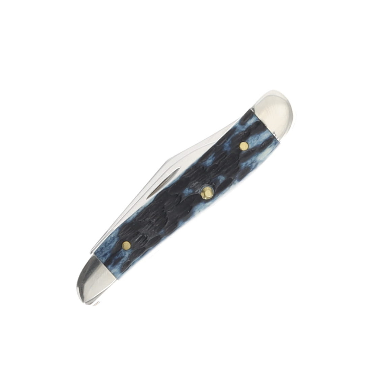 Pocket Case xx Small Congress 02845 Jigged Blue Bone Stainless