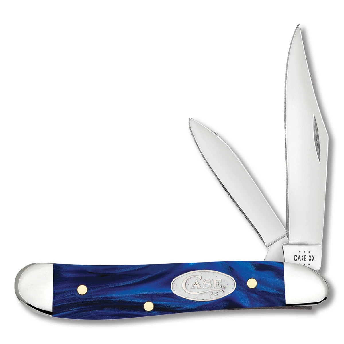 Case Blue Pearl Kirinite Peanut Pocket Knife