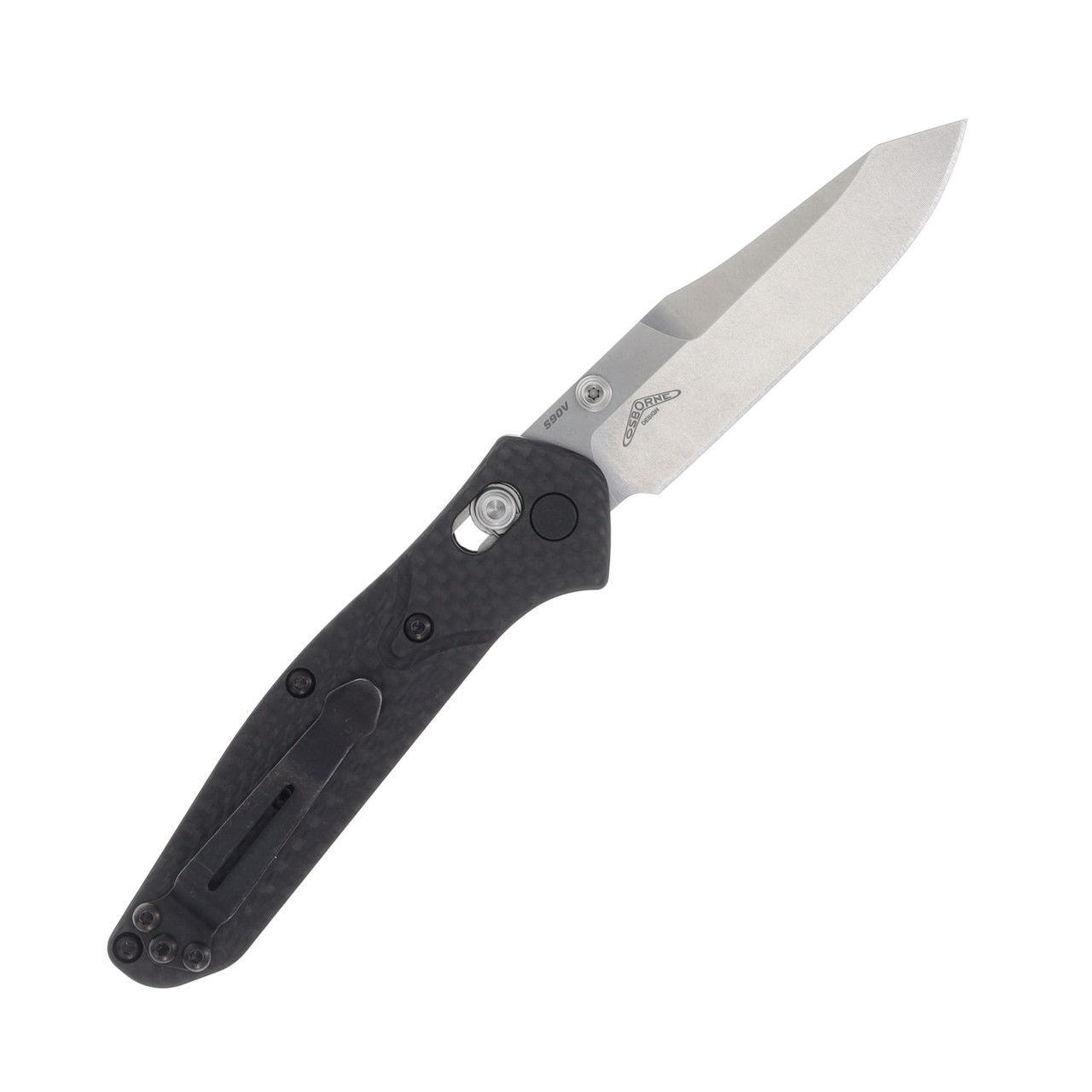 Benchmade Mini Osborne Folding Knife (Carbon Fiber) BM9452 - Smoky