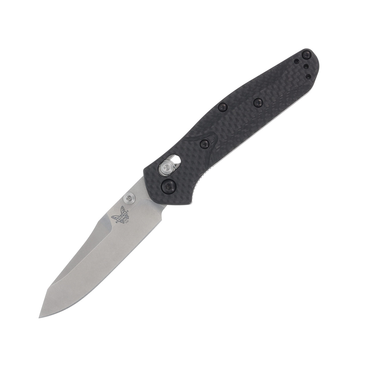 Benchmade Mini Osborne Folding Knife (Carbon Fiber) BM9452 - Smoky
