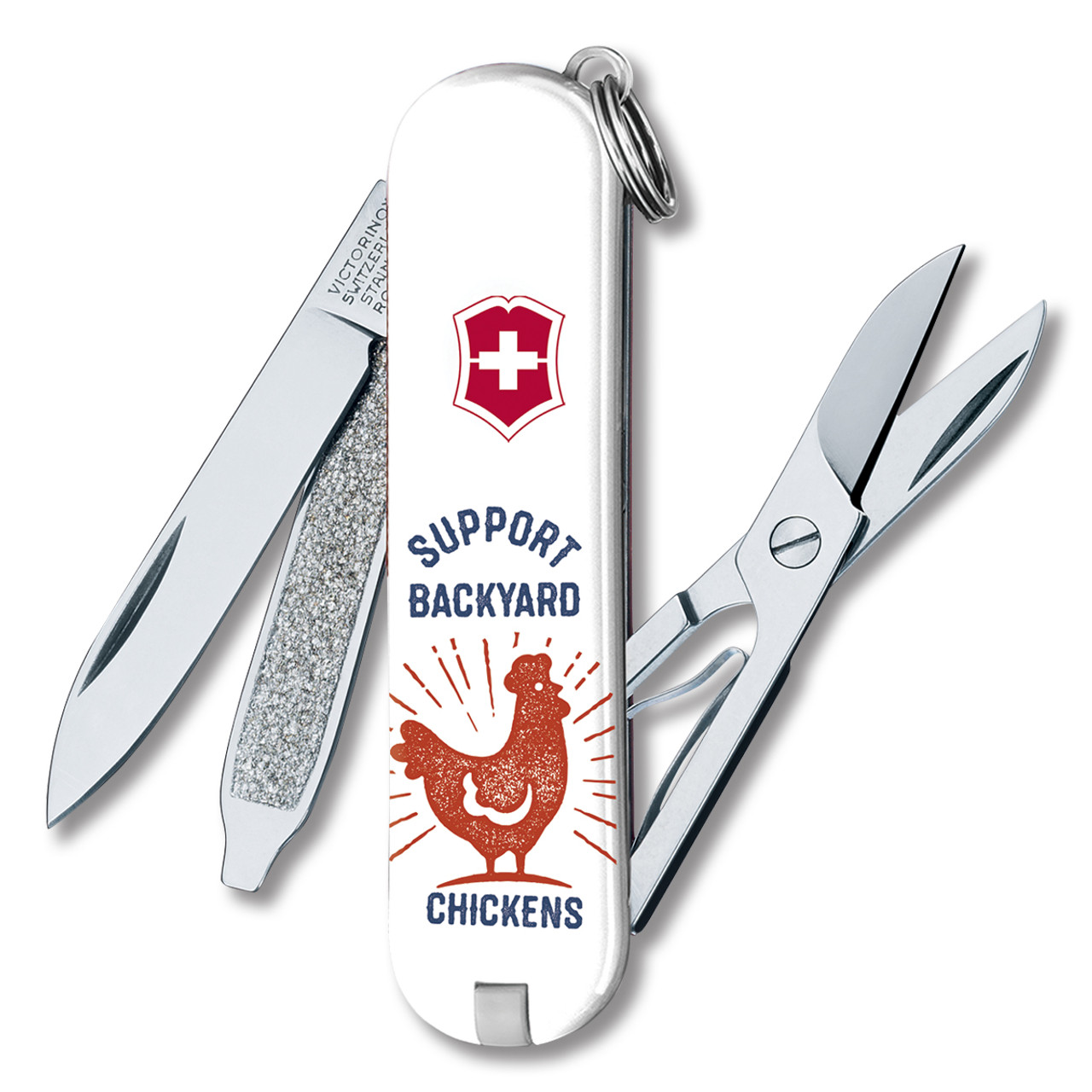 Victorinox Classic SD Swiss Army Knife Support Backyard