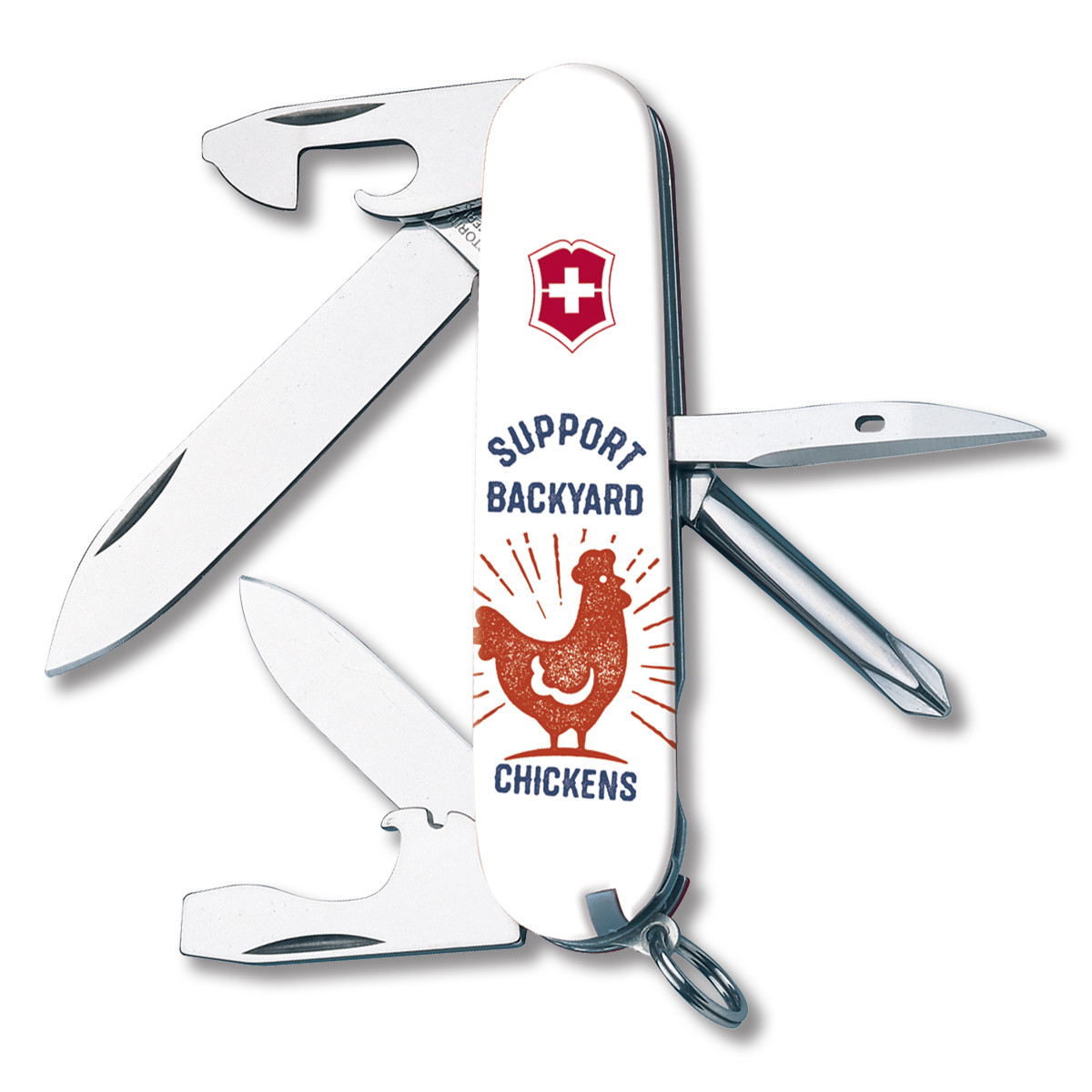 Victorinox Tinker Swiss Army Knife Support Backyard Chickens V1127