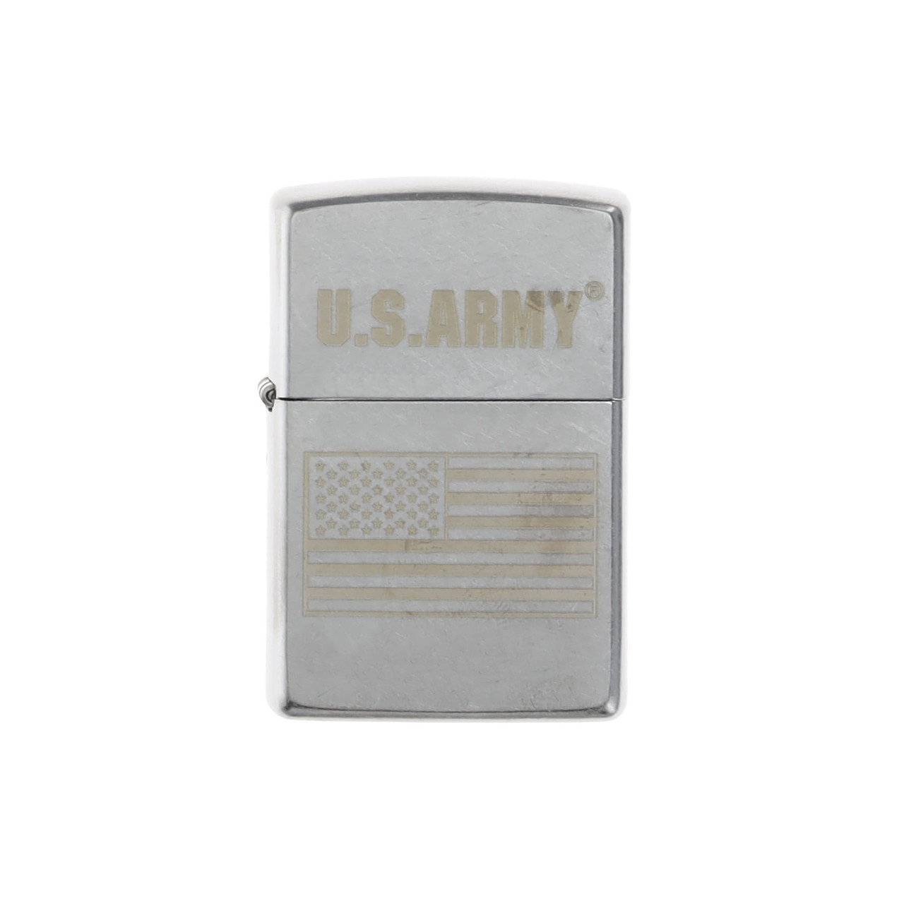 Zippo US Army Flag Street Chrome Lighter ZP48557