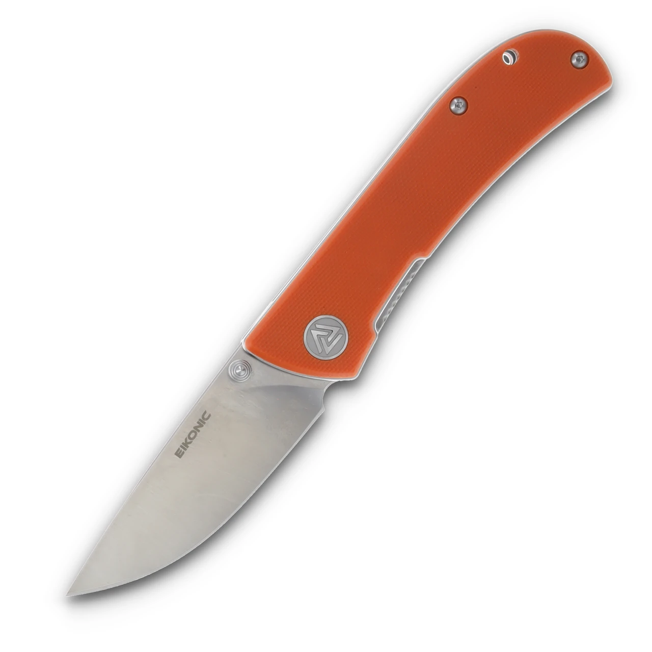 EIKONIC Knives Fairwind Folding Knife Orange G10 2.72in Plain Drop Point