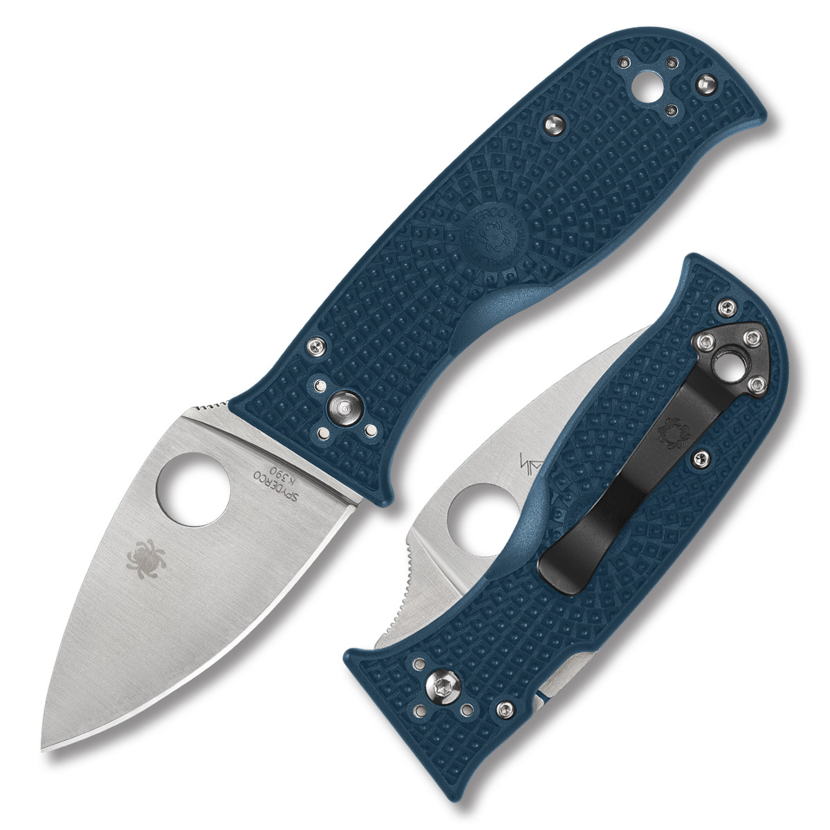 Spyderco Lil Temperance 3 Lightweight Folding Knife 2.92in Plain Blue FRN