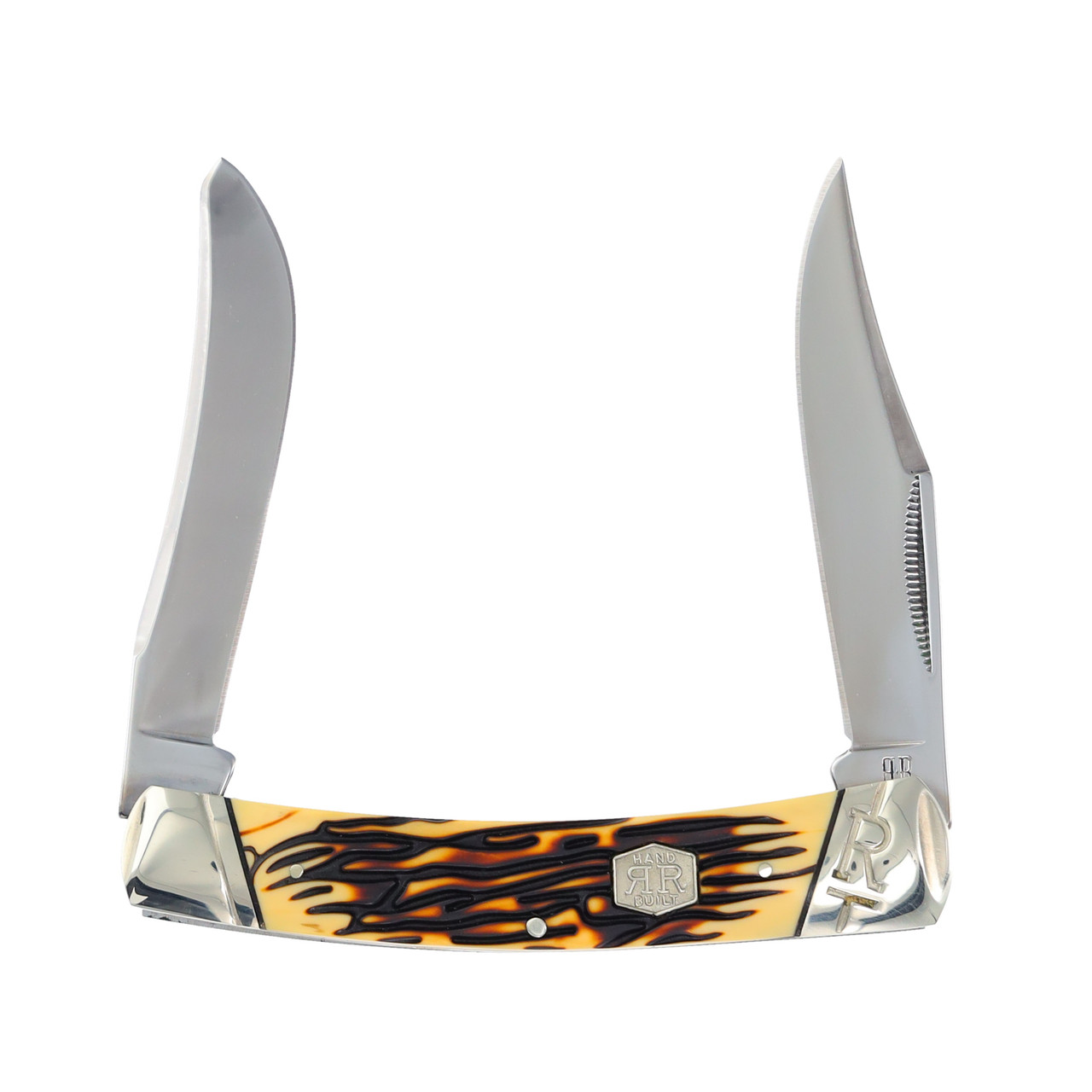 Rough Ryder Tuff Stag Large Moose Folding Knife RR2370 - Smoky