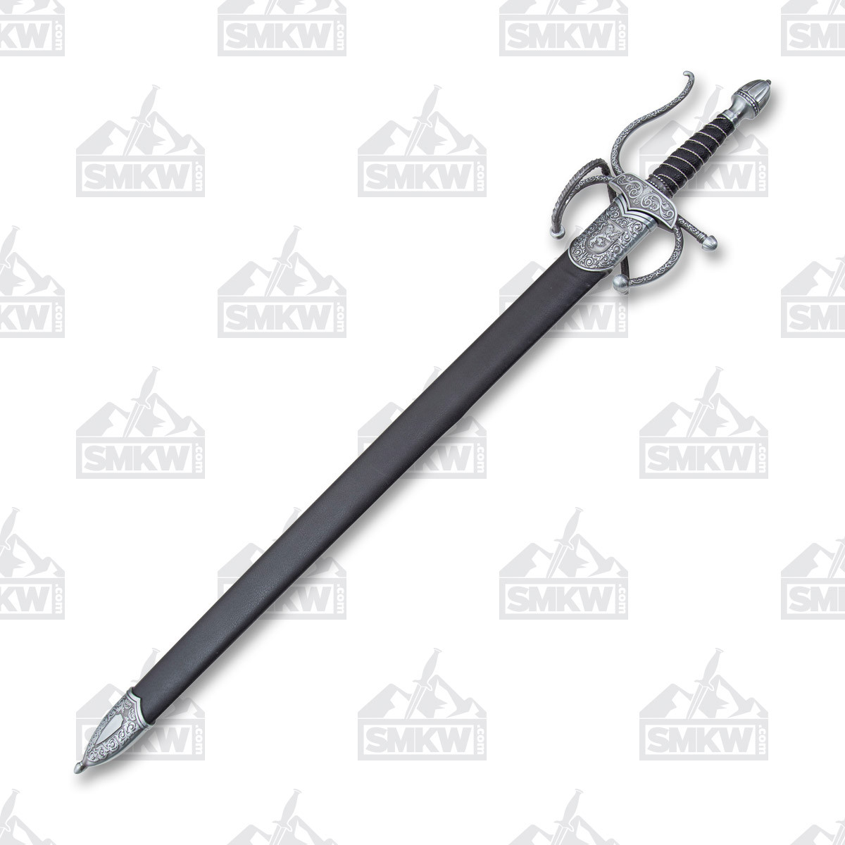Szco 38” Elegant Rapier Sword Zinc Alloy 28.75in Plain Blade