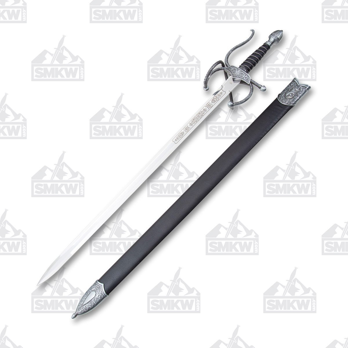 Szco 38” Elegant Rapier Sword Zinc Alloy 28.75in Plain Blade