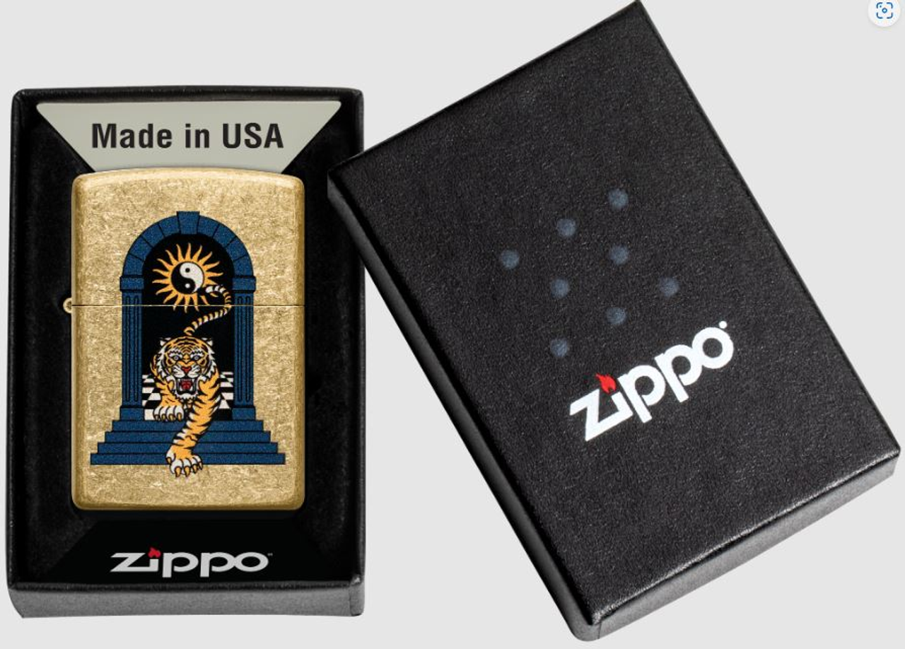 Zippo Tiger Tattoo Design Lighter - Smoky Mountain Knife Works