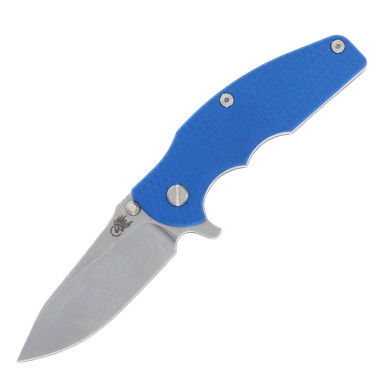 Hinderer Jurassic Tr-Way Blue 3.37in Plain Stonewash Slicer