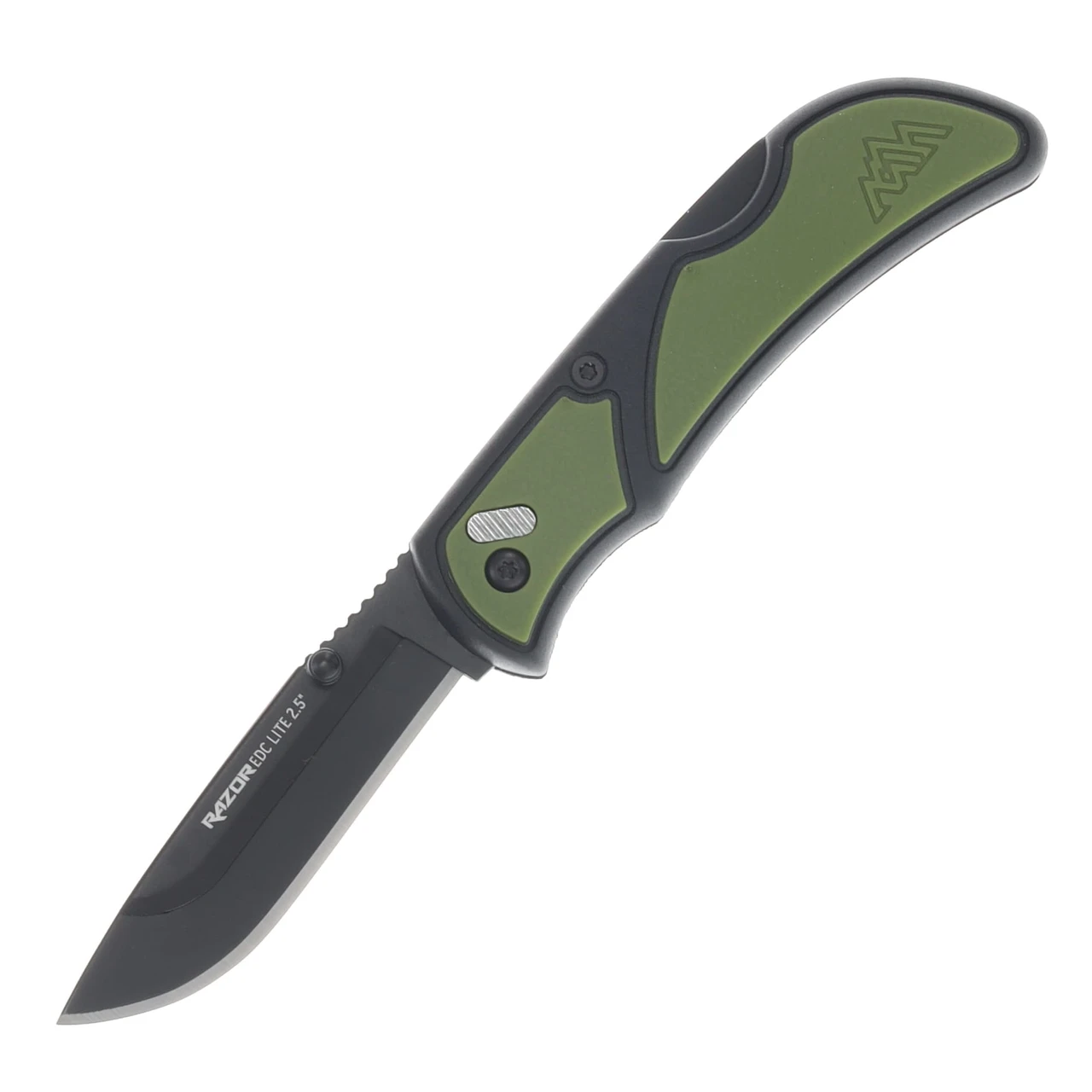Outdoor Edge Razor EDC Lite Folding Knife 2.5in Drop Point OD Green OERCG25-2C