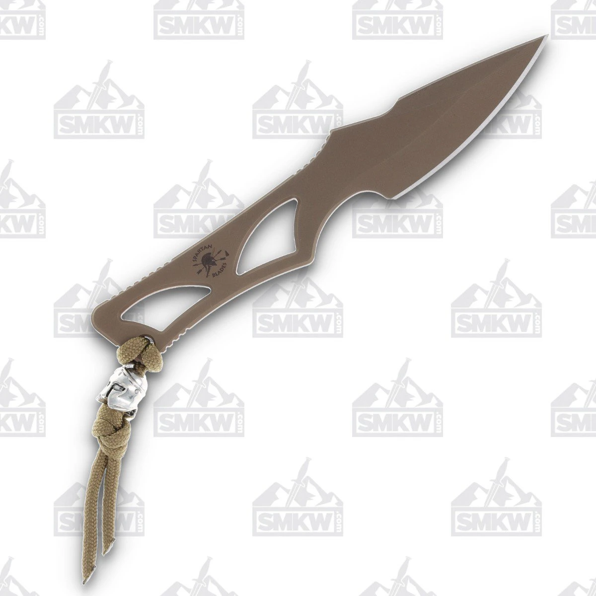 Spartan Blades Enyo Fixed Knife FDE 2.68in Plain FDE ZrN Drop Point 1