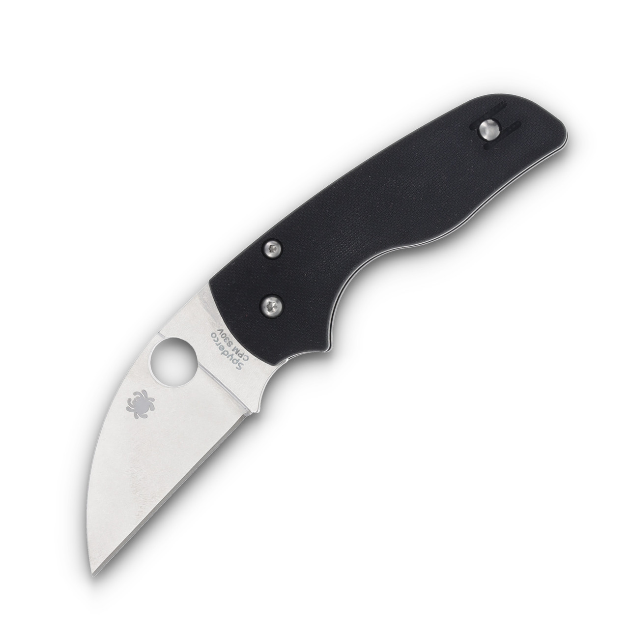 Spyderco Lil' Native Folding Knife 2.47 Inch Plain Satin Wharncliffe SPC230GPWC