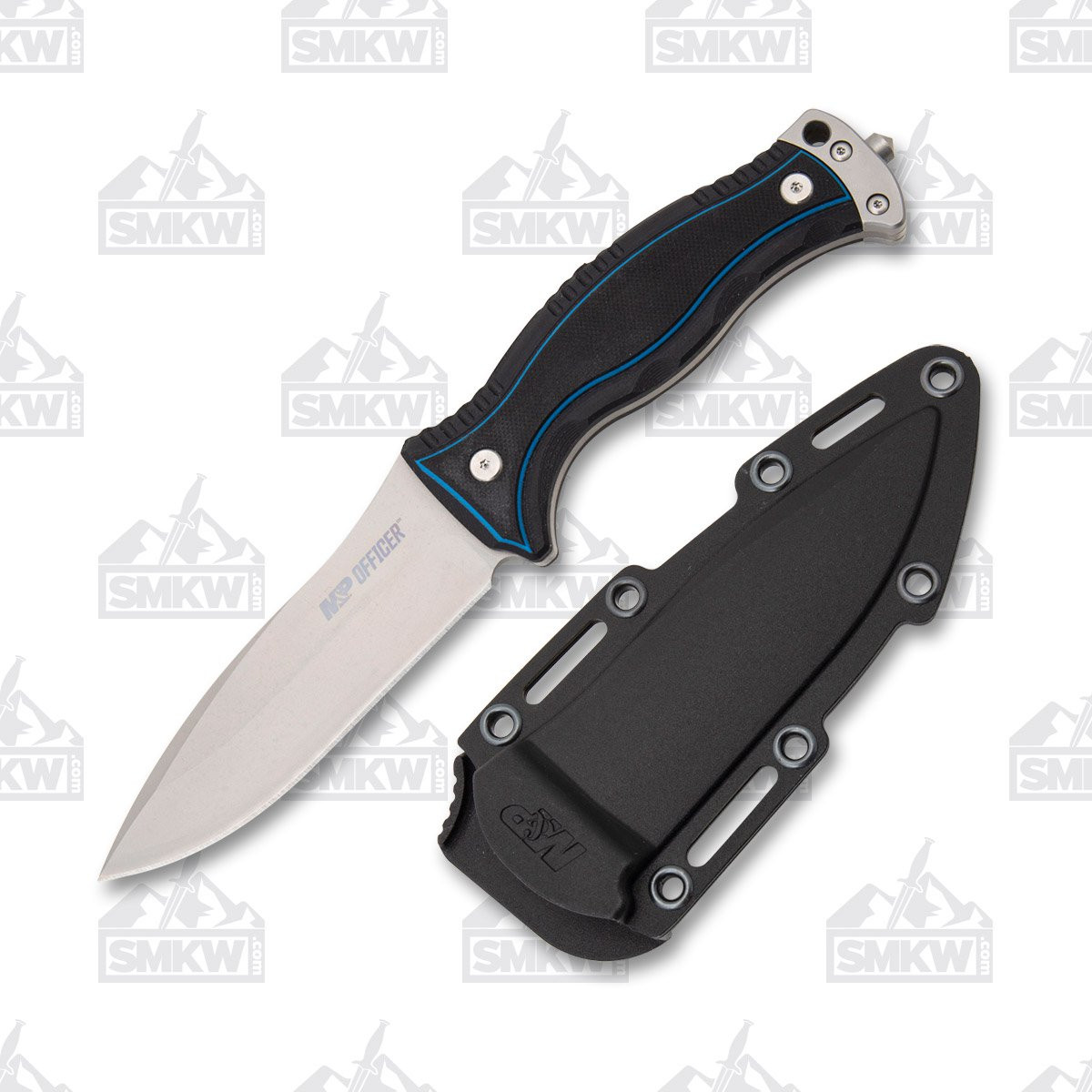 Smith & Wesson Officer 4.25in Bead Blasted Spear Point Fixed Blade