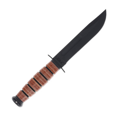 KA-BAR USMC Short Fighting Knife 5.25in Clip Point Plain Fixed