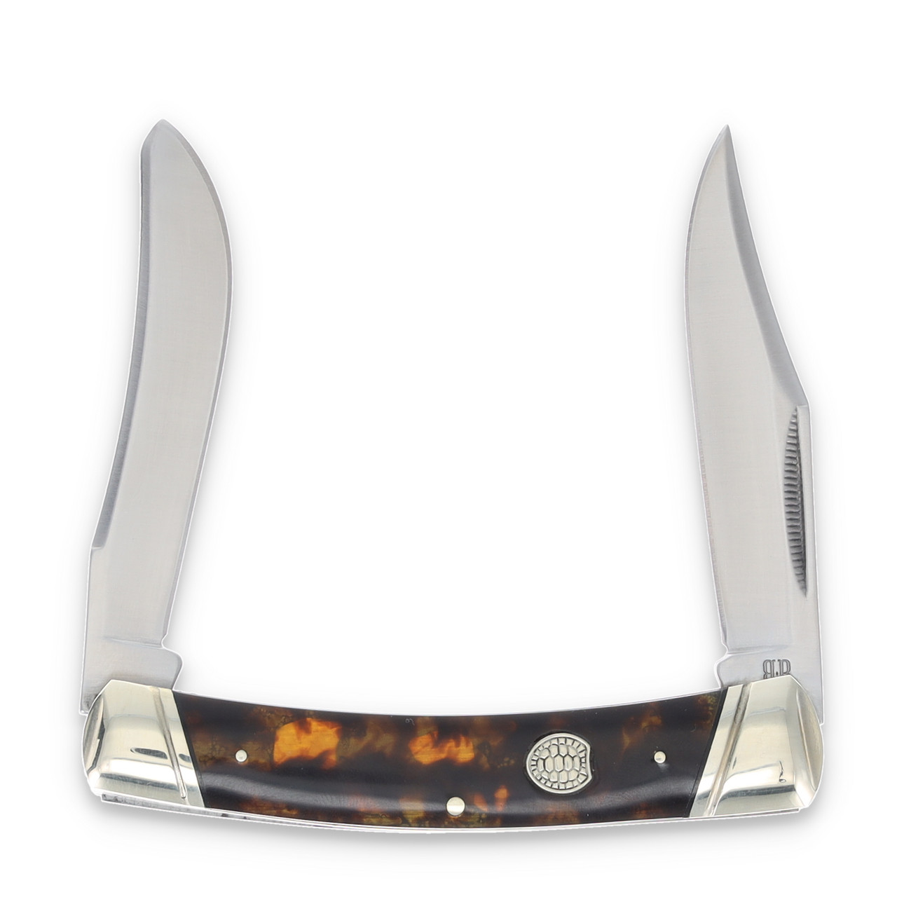 Rough Ryder Tortoise Shell Moose Folding Knife RR2436 - Smoky