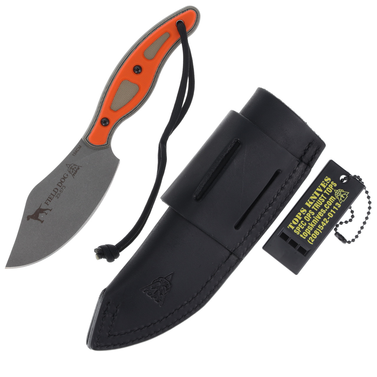TOPS Knives Ana Espinoza Field Dog Fixed Blade Knife 3.88in – Clip Point