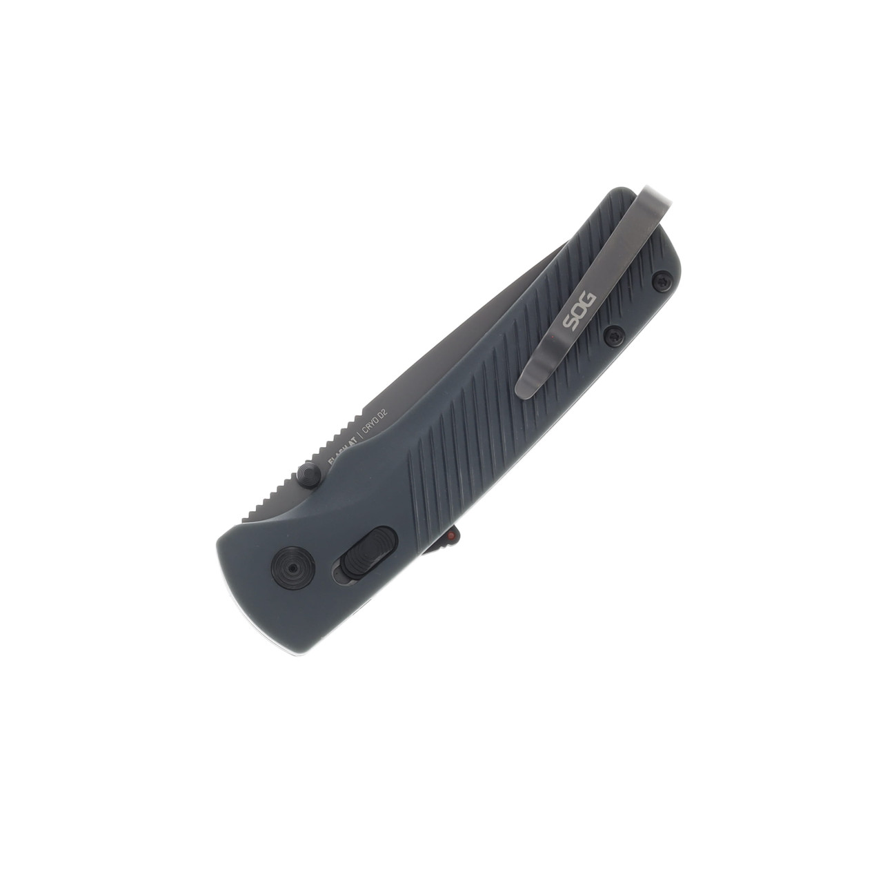 SOG Knives Flash AT Urban Grey Folding Knife 3.45in Part Serrated