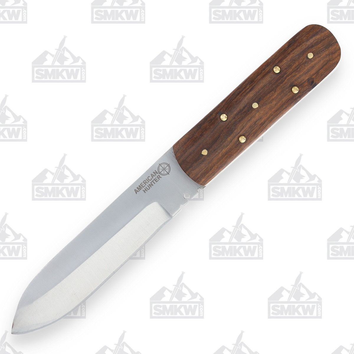 American Hunter Utility Fixed Blade Knife 4.75in Plain Satin Drop Point