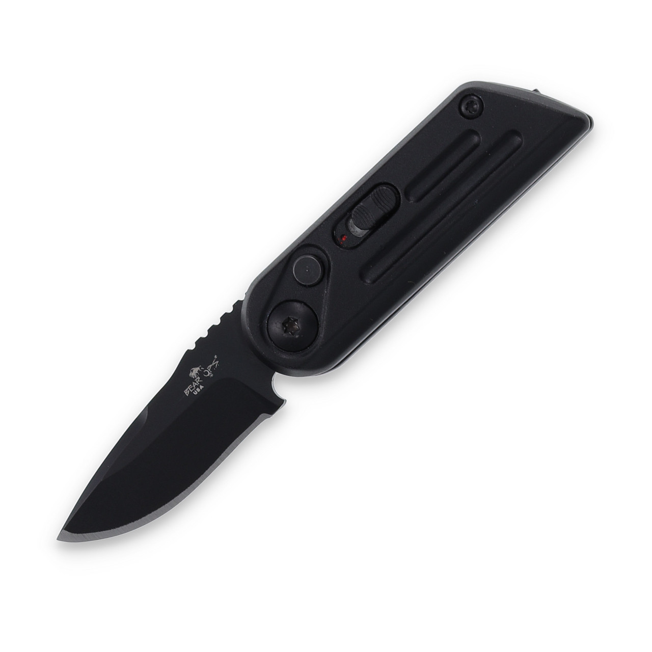 Bear & Son Bold Action XIV Black Out-the-Side Automatic Knife AUBR1400AIBK