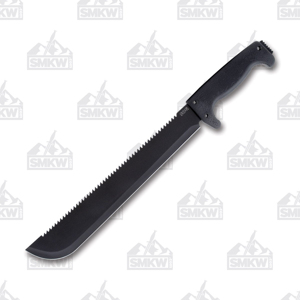SOG Knives SOGfari Fixed Blade Knife 13in Plain Black Powder Machete