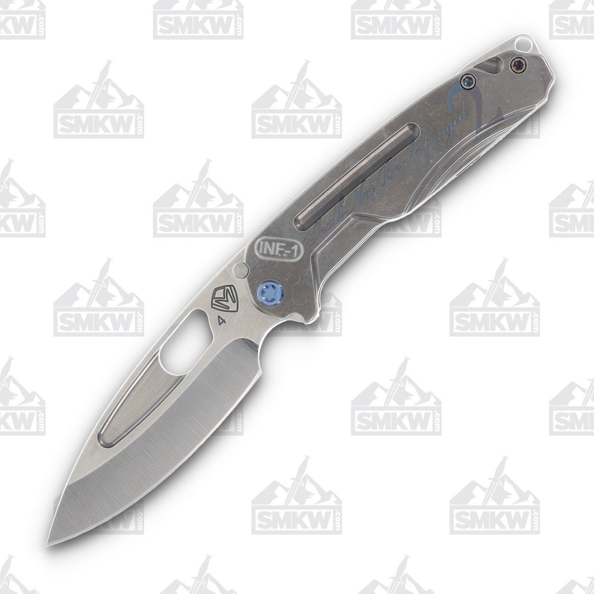 Medford Infraction 3.62in Tumbled plain Drop Point Second Amendment