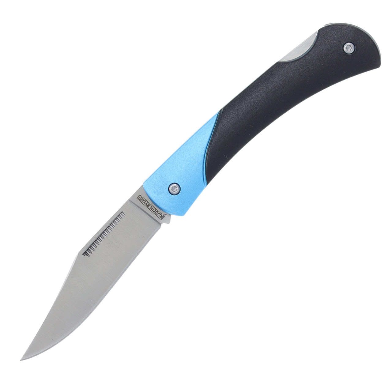 Rough Ryder VG-10 Lockback Folding Knife (Black and Blue)