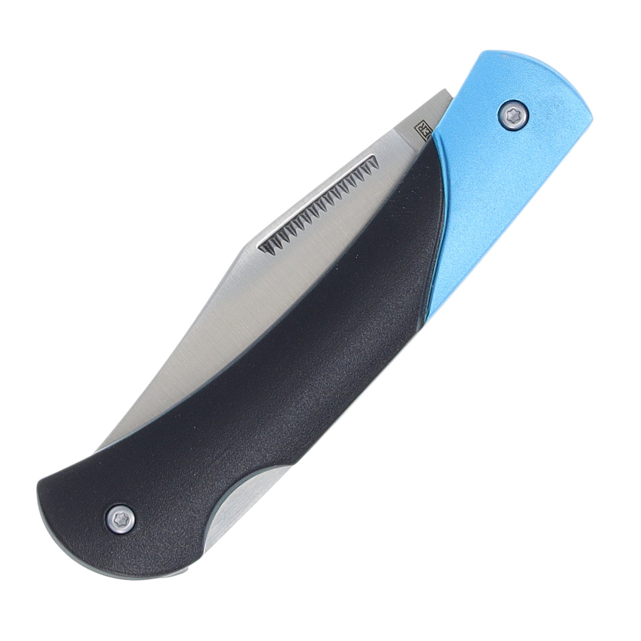 Rough Ryder VG-10 Lockback Folding Knife (Black and Blue)
