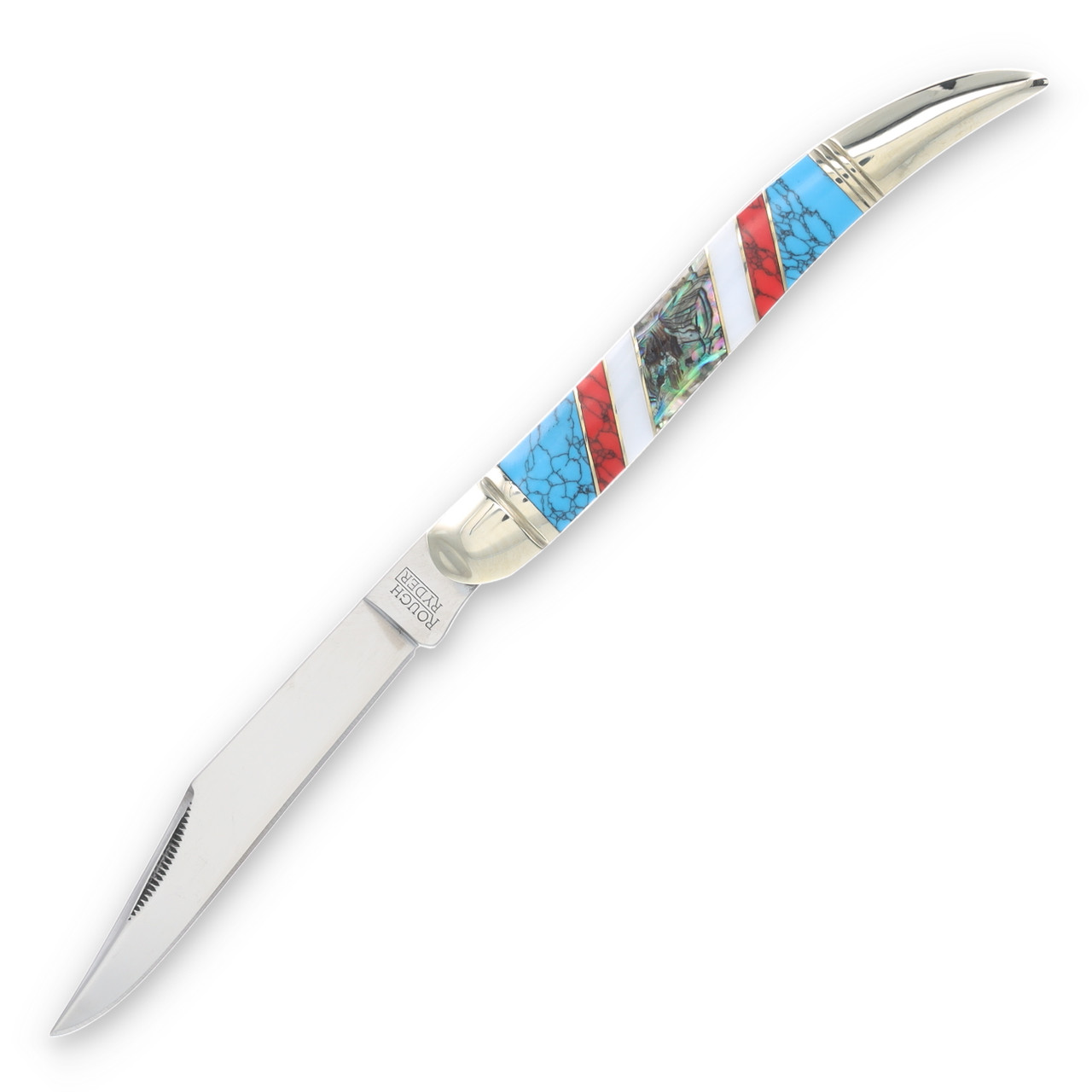 Rough Ryder Stoneworx Large Toothpick Folding Knife RR2409 - Smoky