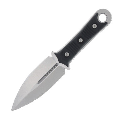 Microtech SBD Fixed Blade Knife 4.45in Serrated Stonewash Dagger