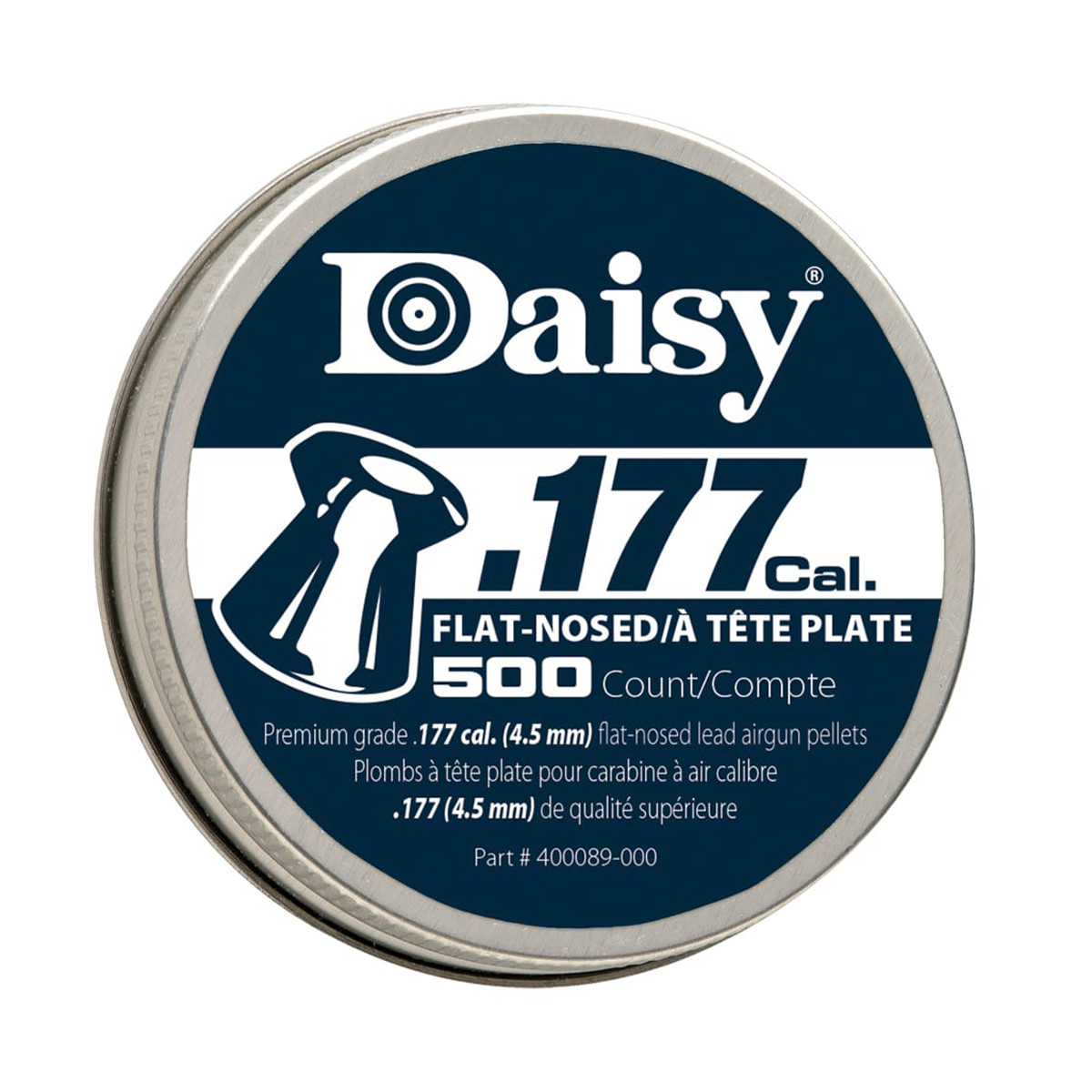 Daisy Precision Max .177 Caliber (4.5mm) 500ct Flat-Nosed Pellet