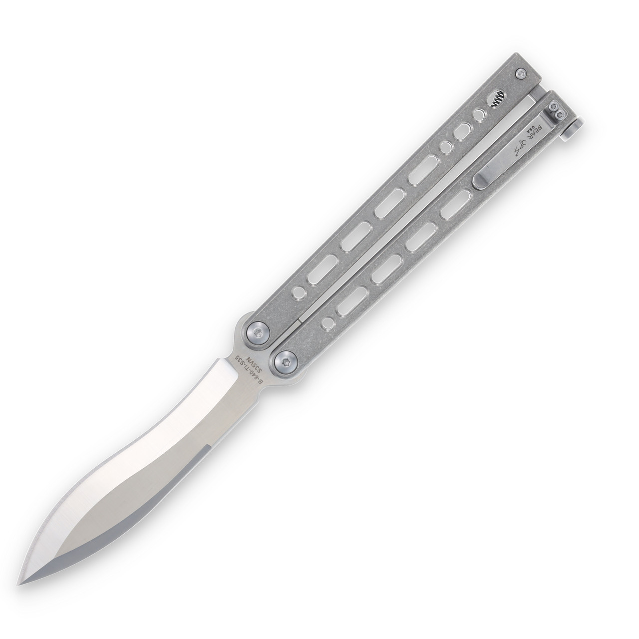 Bear & Son SMKW Exclusive Bear Song VII Balisong Titanium
