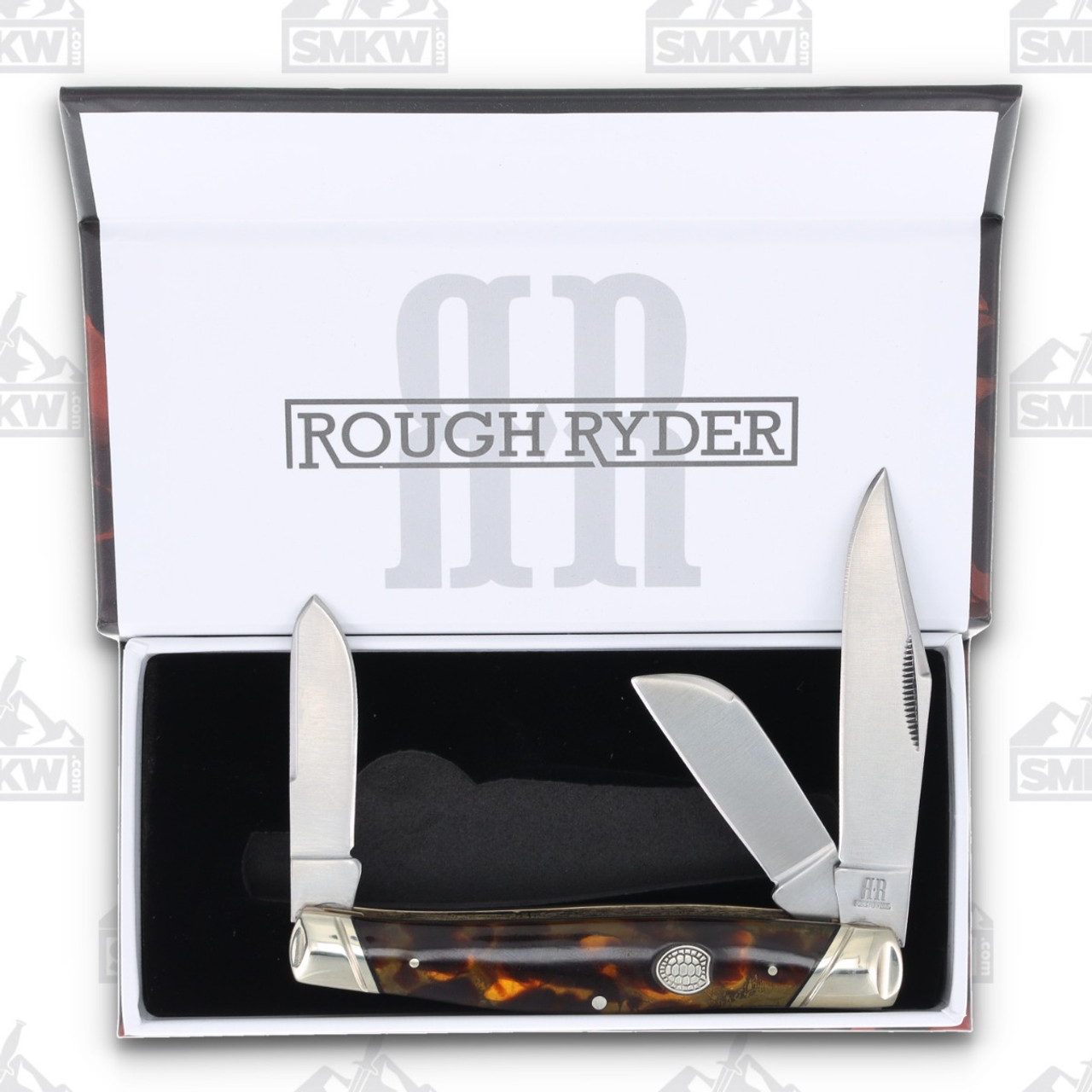 Rough Ryder Tortoise Shell Stockman Folding Knife RR2439