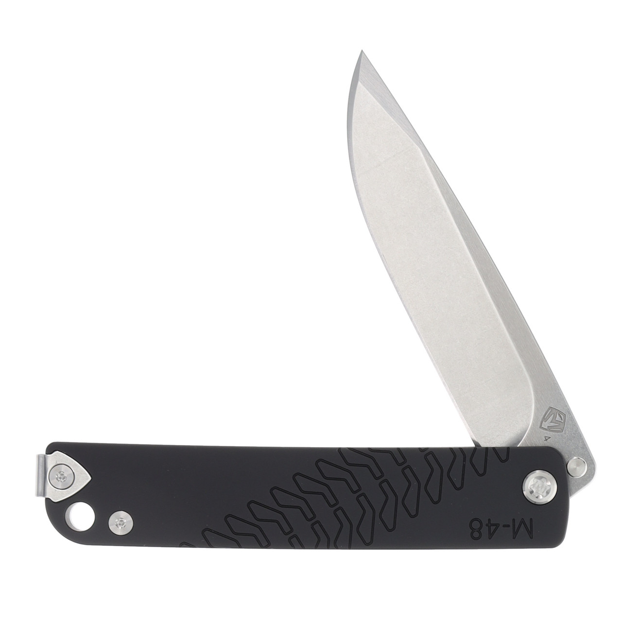 Medford M-48 Framelock Folding Knife Tumbled S45VN (Black, Standard Hardware) MK2124TQ-42TM-TSCS-Q4