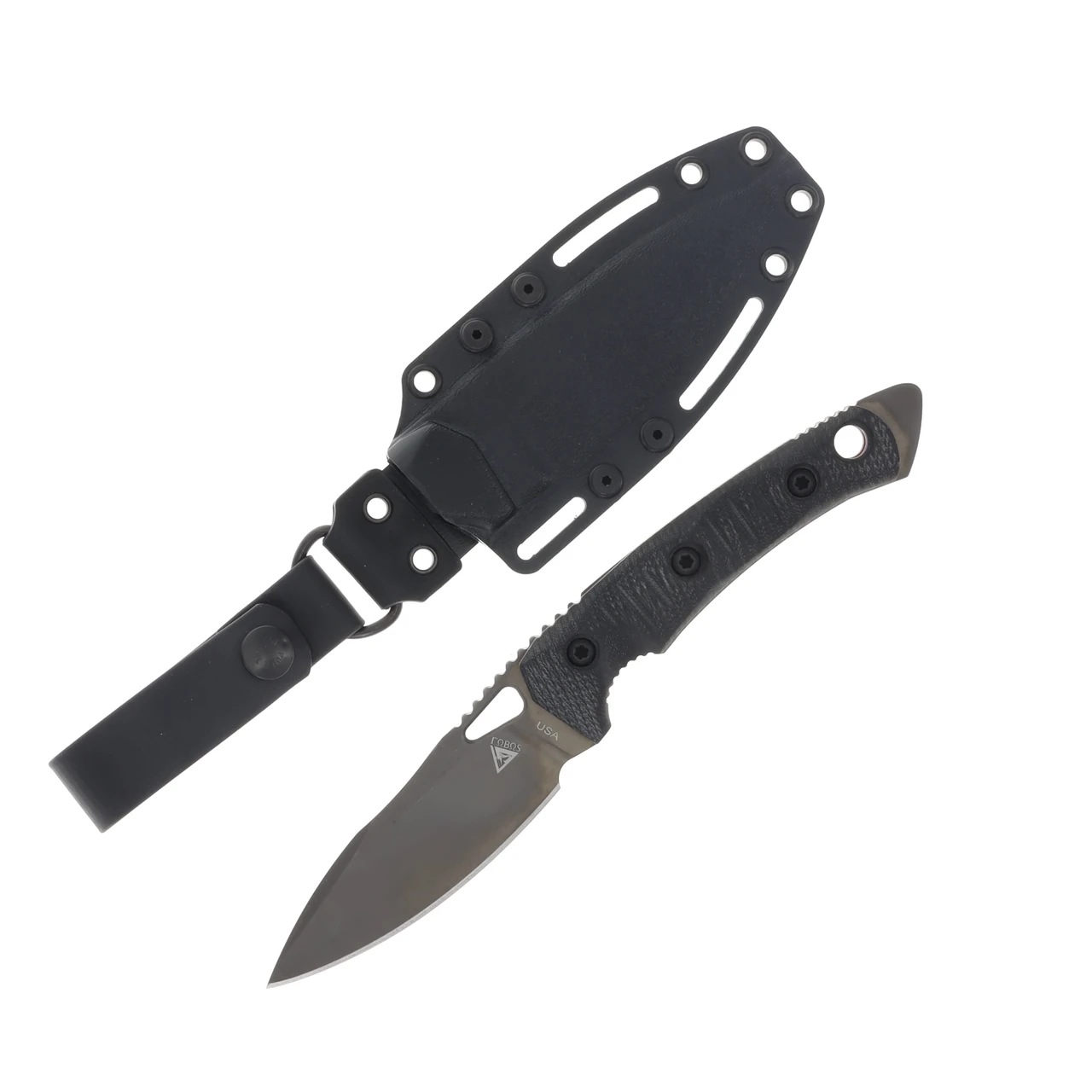 Fobos Cacula Fixed Blade Black/Red Black PVD FOB060