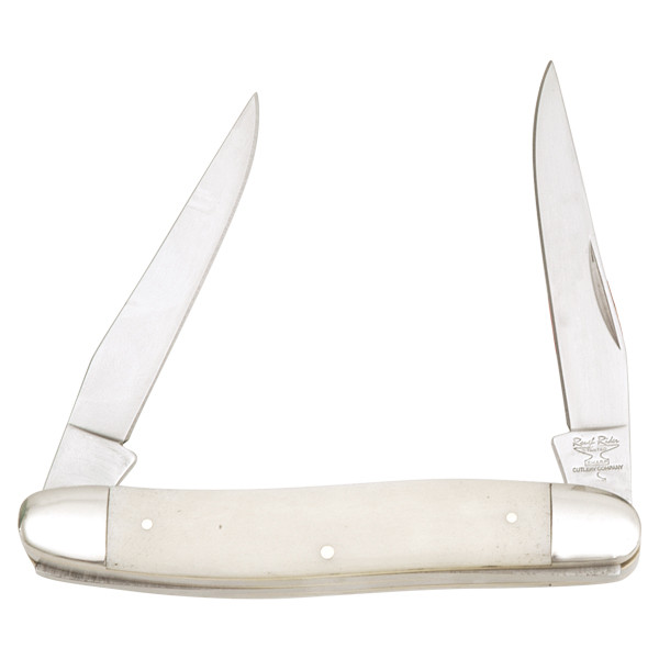 Rough Ryder Muskrat Folding Knife White Smooth Bone RR127