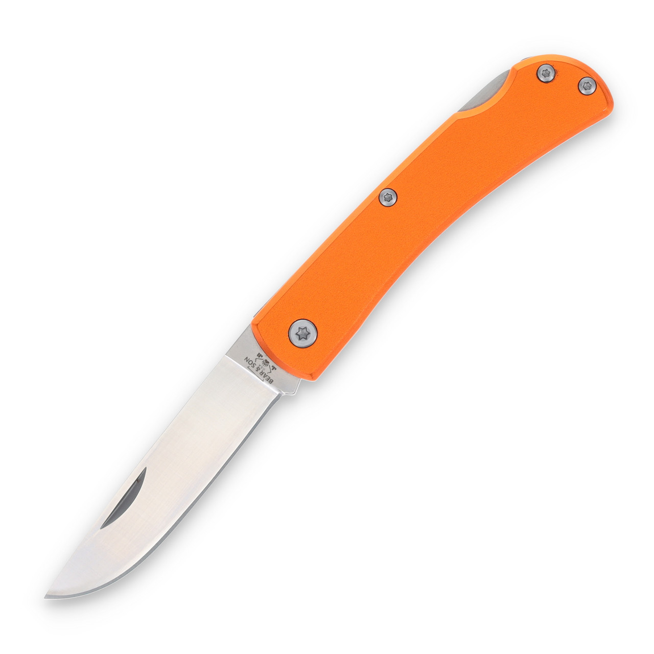 Bear & Son Small Farmhand Folding Knife Orange BR137LOR