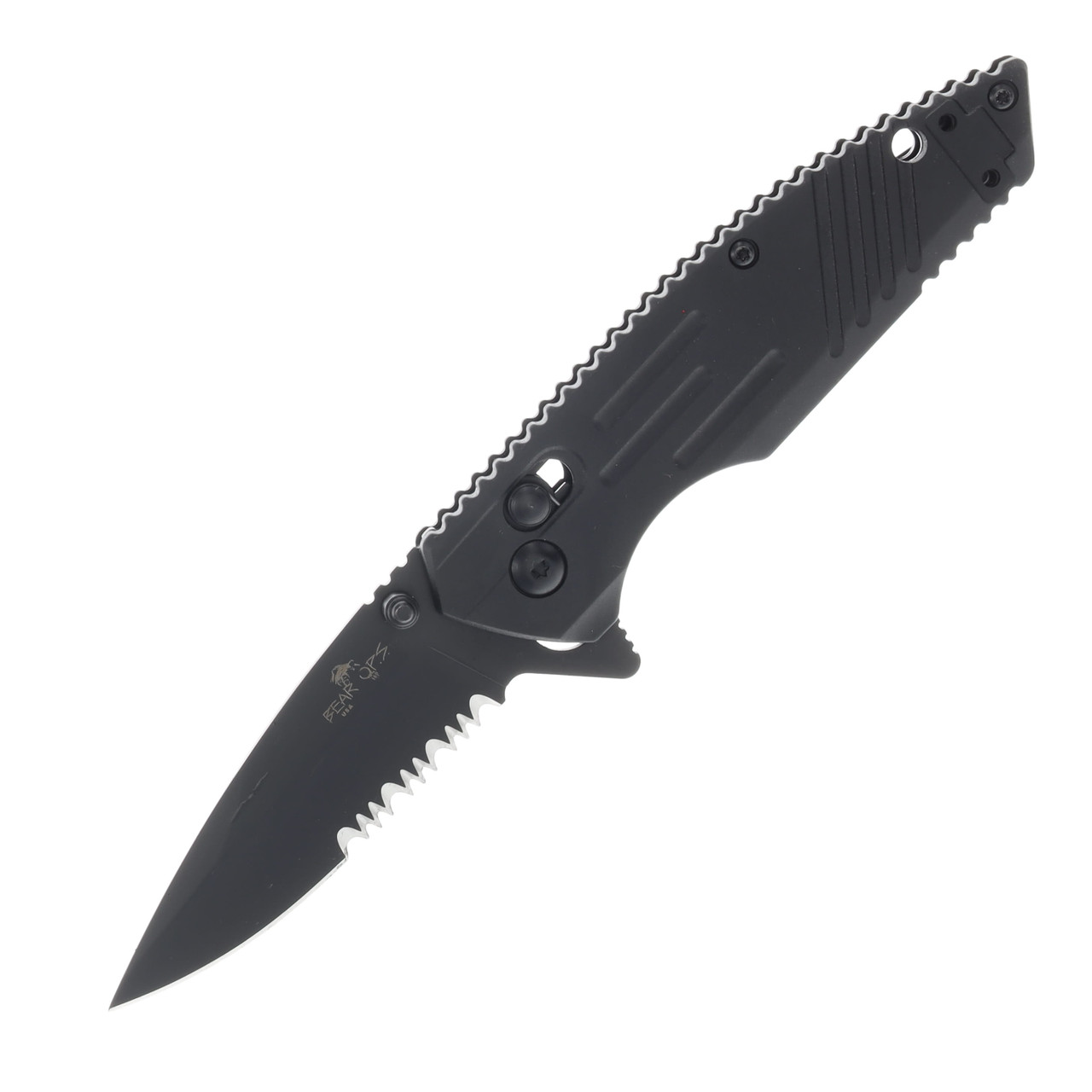 Bear & Son Bear Ops Rancor IX 2.75 Inch Partially Serrated Drop Point