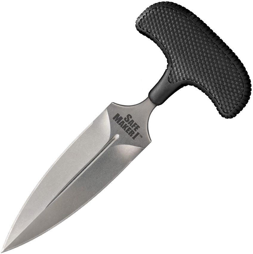 Cold Steel Safe Maker 1 Black Push Dagger 4.5in Stonewash Blade