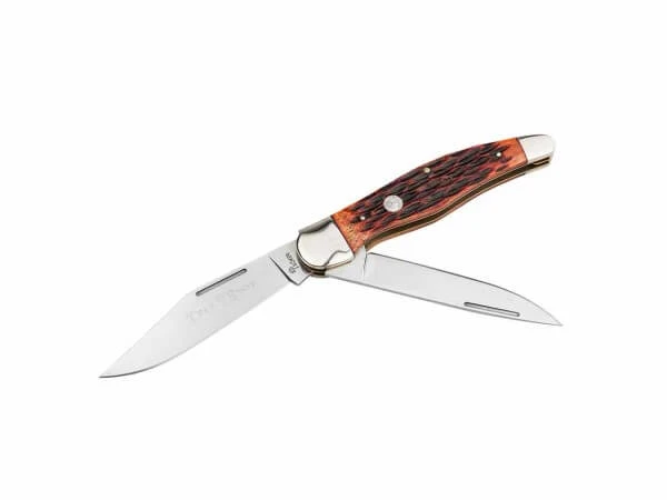 Boker Traditional Series 2.0 Folding Hunter Knife 5.25in Plain Jigged Bone