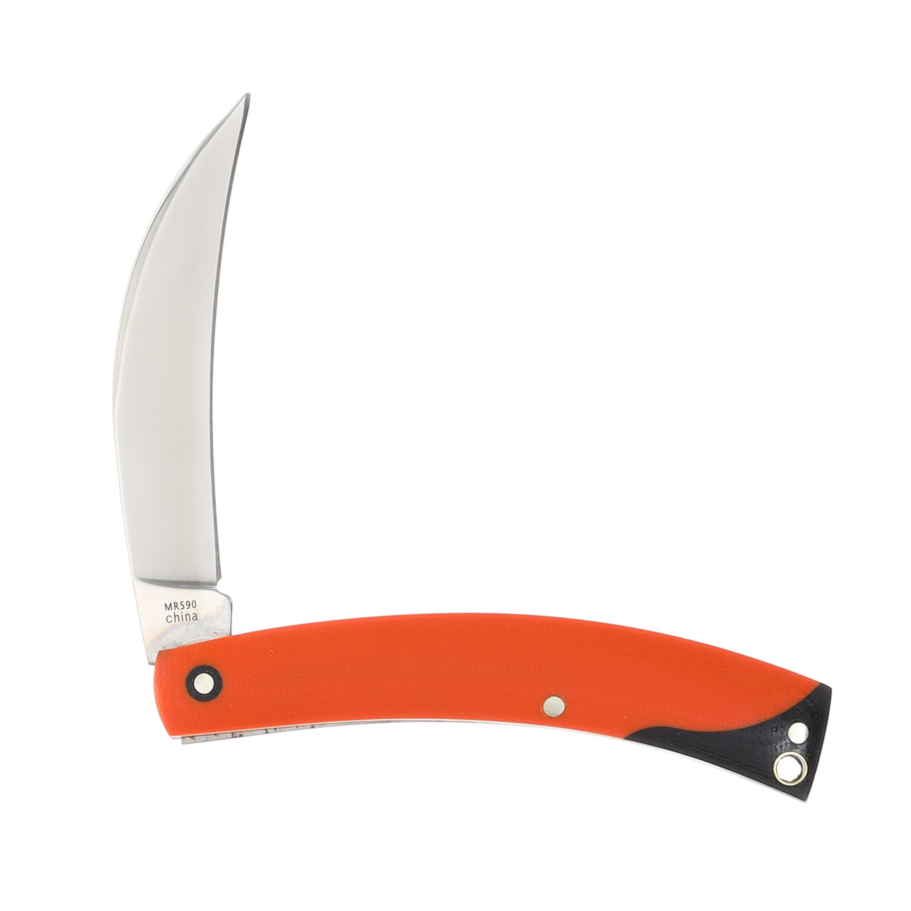 Marbles Orange G-10 Reaper Folding Knife